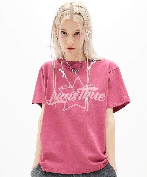 DN STAR LOGO TEE(PINK)