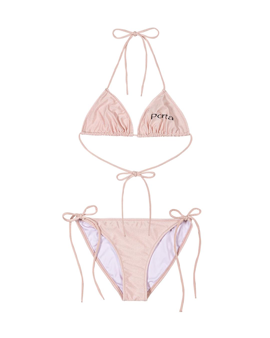 PORTA LOGO BASIC BIKINI, PEARL PINK