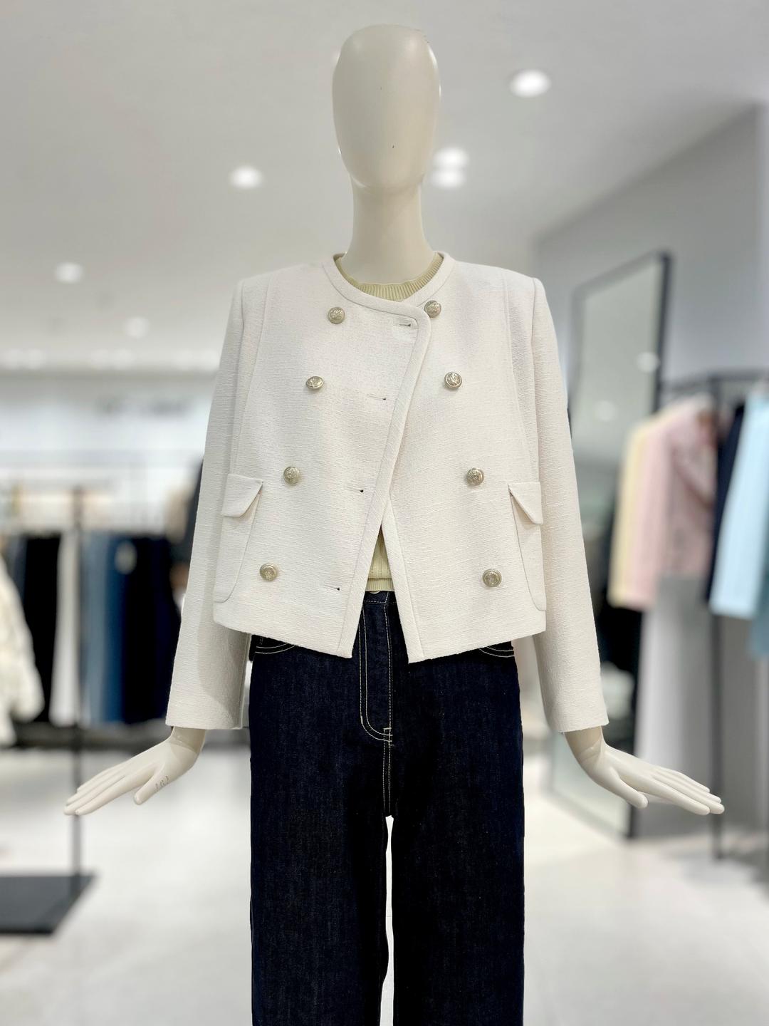 [CC콜렉트] 글리터링 버튼 포인트 재킷 E231PSF126