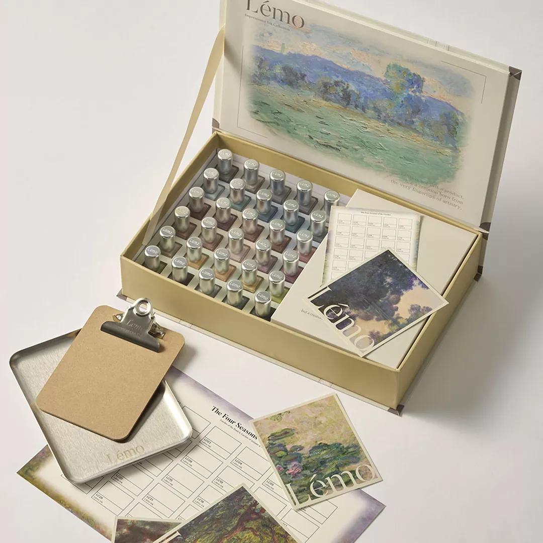 [레모] 가든 컬렉션 34종 세트 (잉크젤32+글리터1+블랜딩1+트레이+클립보드) {9ml/34종 세트}