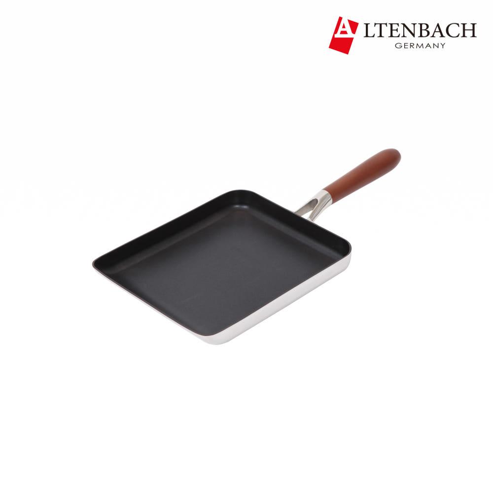 [알텐바흐] 파인우드 통5중 계란말이팬 스텐 인덕션 후라이팬 사각팬 그릴팬 20x25cm