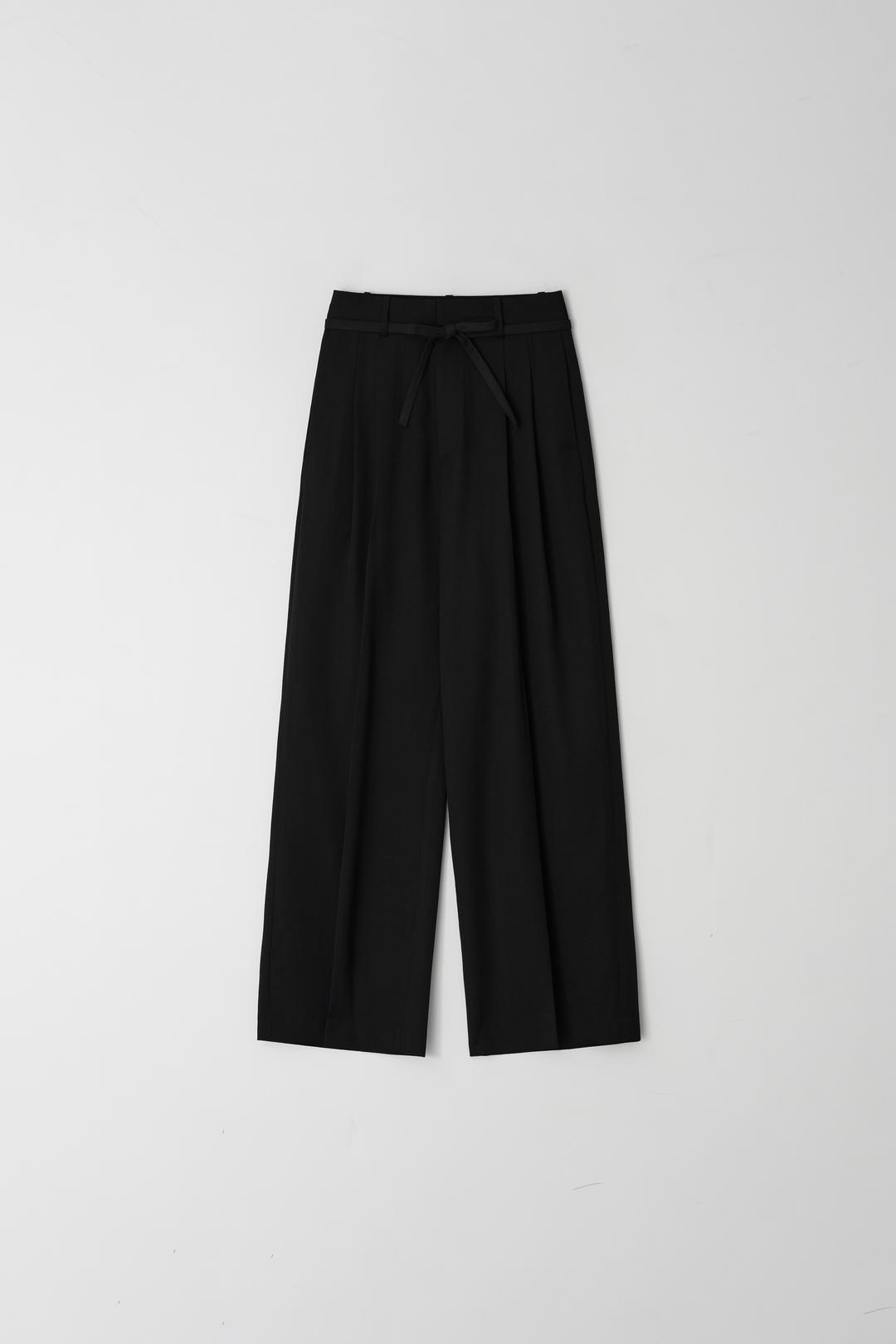 summer wool tie slacks