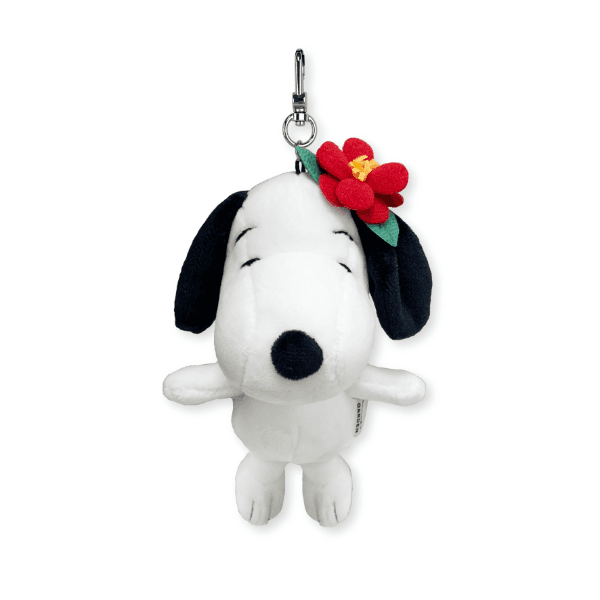 동백꽃 스누피 인형 키링