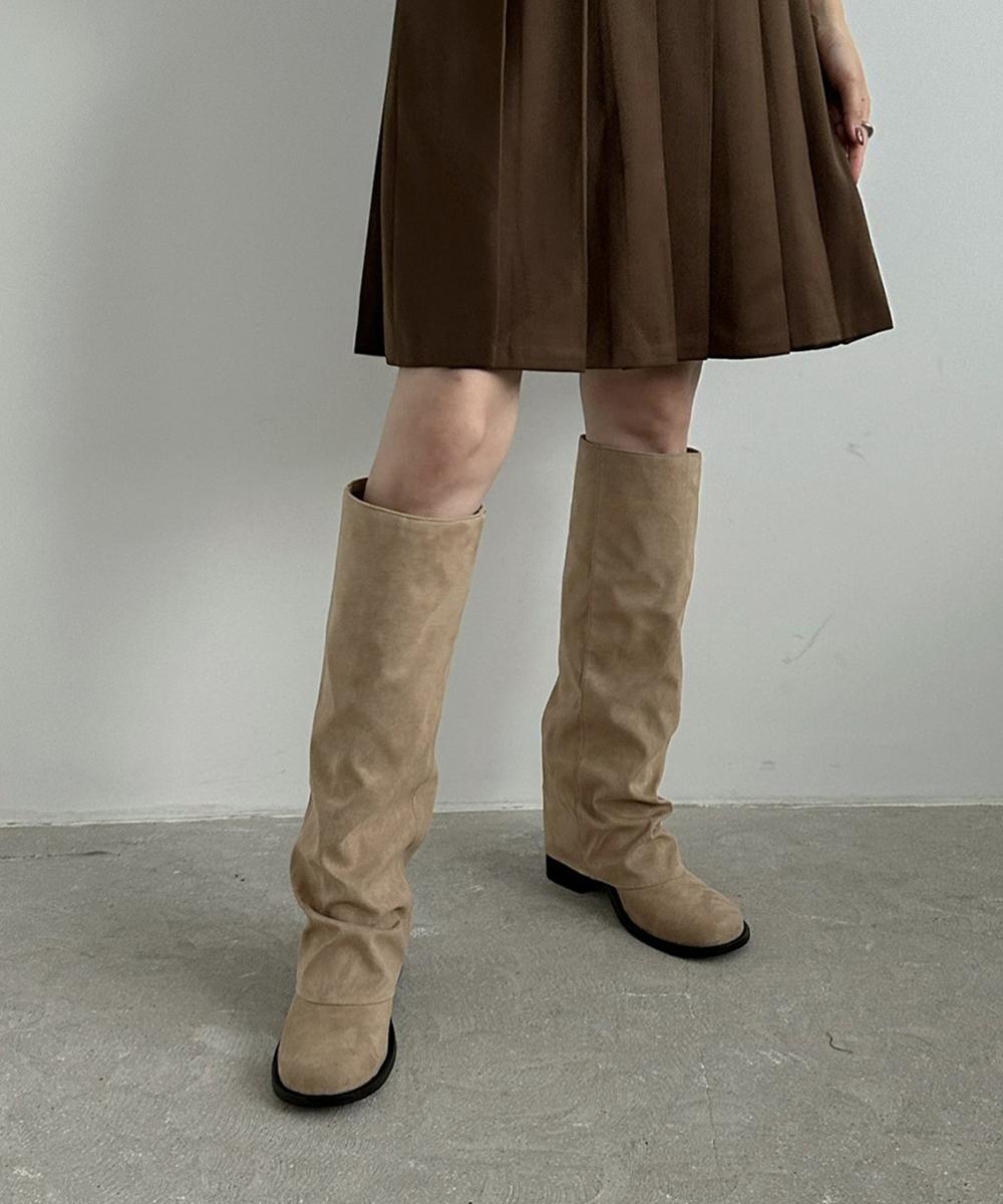 메이펠라 스웨이드 폴딩 롱부츠 윈터 공항부츠 워머부츠