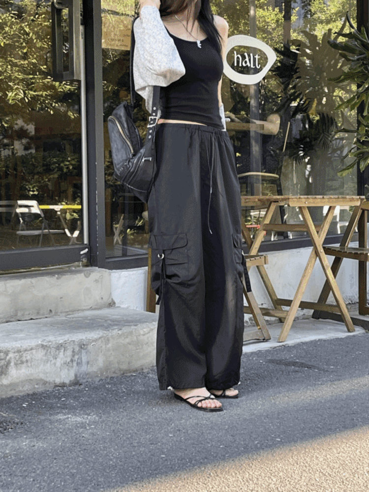 Rope cargo pants (3 colors)