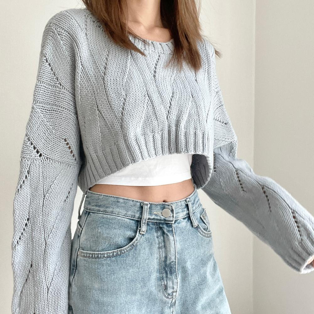 [율리니트] 패스츄리 크롭 스웨터 뜨개 도안