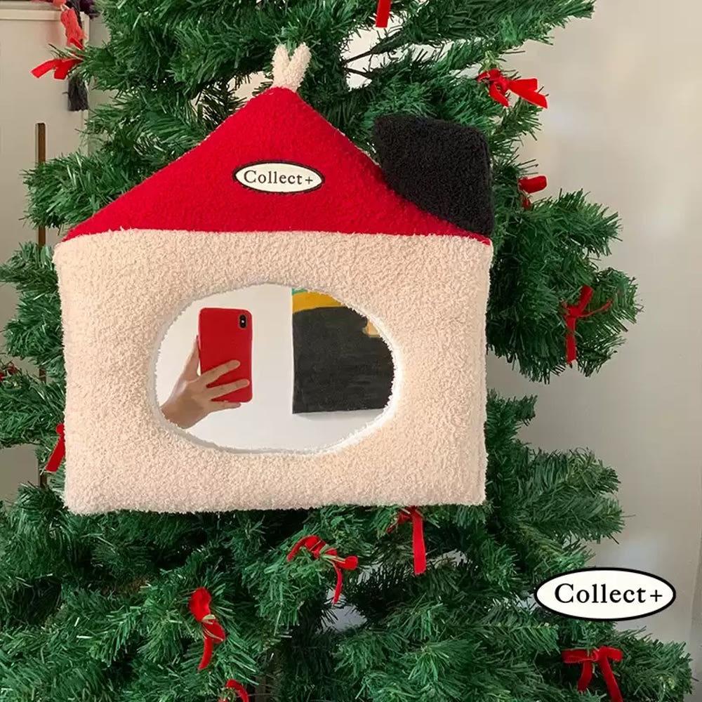 패브릭 벽걸이거울 빨간집 귀여운 미러 방꾸미기 인테리어