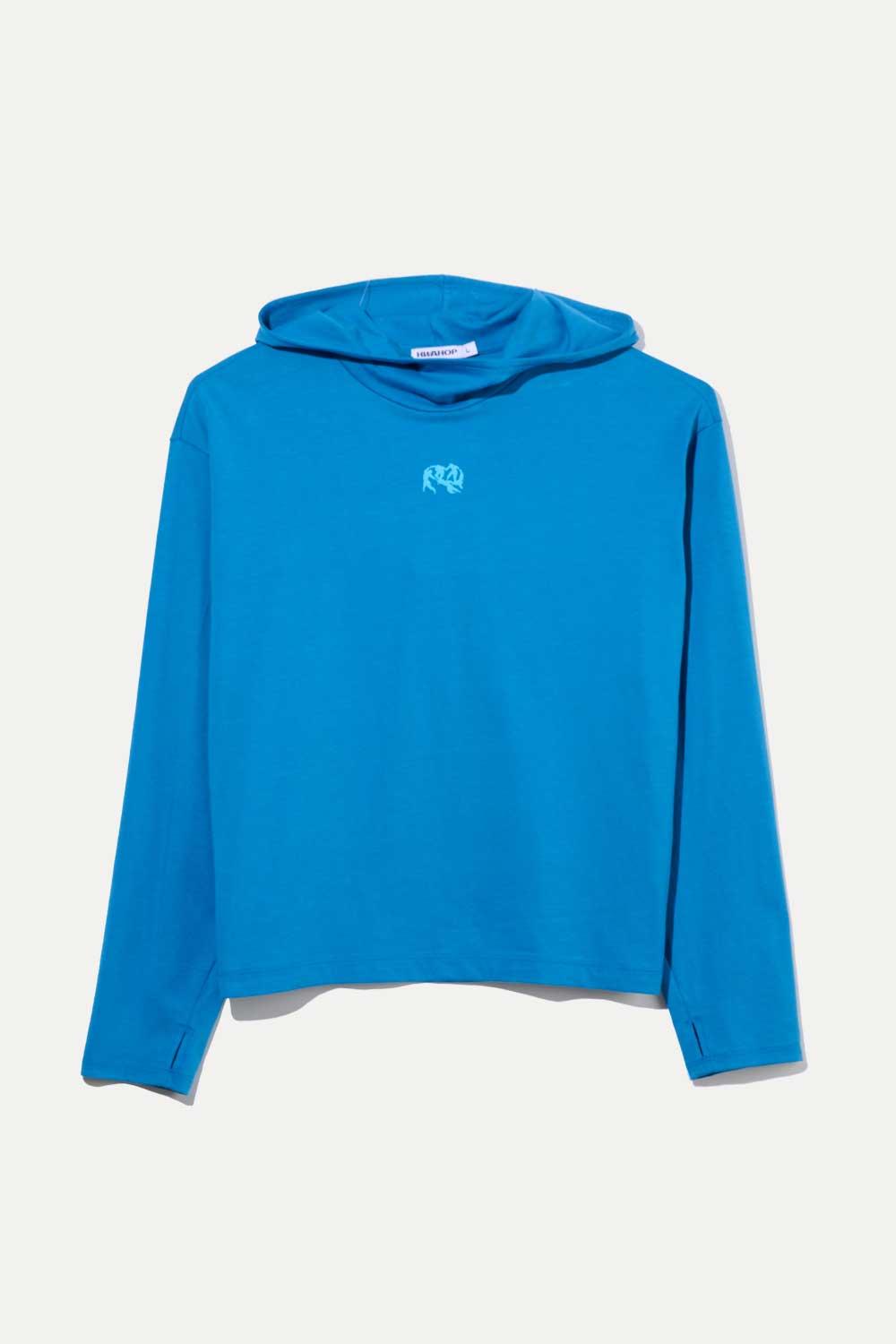 (ACT03 오감) 엄지 크롭 후드티