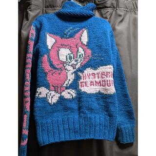 HYSTERIC GLAMOUR - ヒステリックグラマー　ニットジャンパー　ネコ　猫 히스테릭 글래머 ヒステリックグラマー ニットジャンパー ネコ