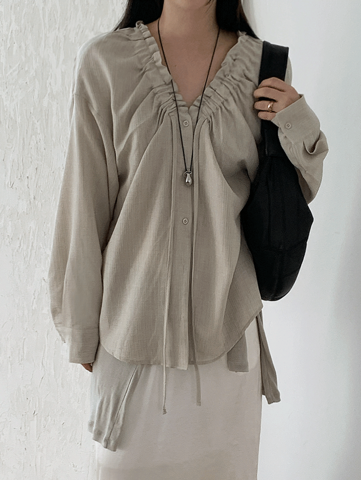 어리틀빗 marvel frill blouse (3color) 주문폭주! 베이지당일발송