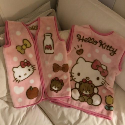 HELLO KITTY) 헬로키티 수면조끼(슬립퍼)
