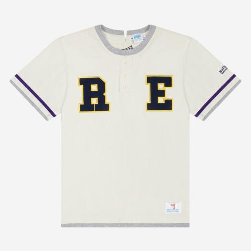 AUTHENTIC TAGS OUT BASE BALL SHIRTS TEE (BEIGE)