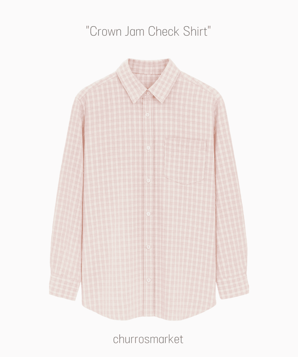 [주문폭주] 크라운잼 체크 셔츠 one color