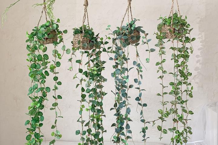 러브체인 행잉 플랜트 조화 담쟁이넝쿨 4type