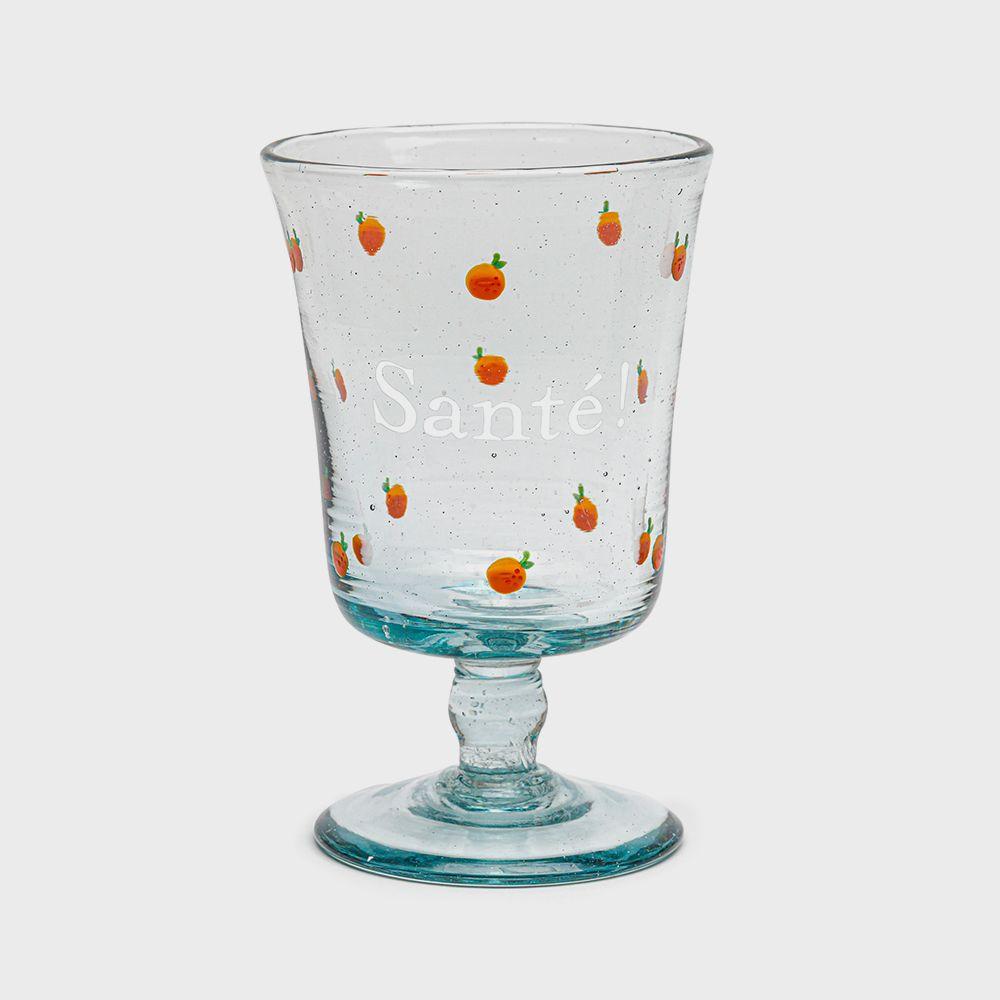 PERSONNALIZED WINE GLASSES - TOUT EN ORANGES (오렌지 패턴)