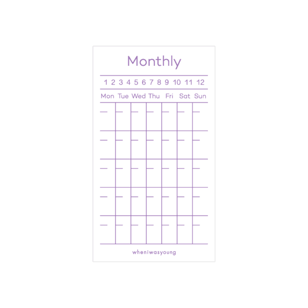Memo Pad - Monthly