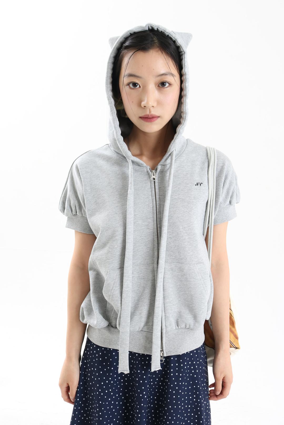 Cat Hoodie_Gray