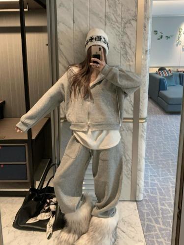 울니트후드팬츠set