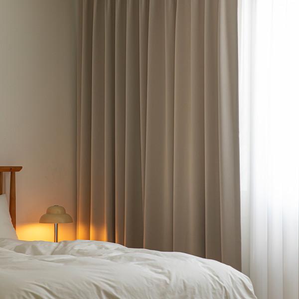 드레이퍼리가 좋은 3중암막, 데이오어나잇 암막커튼 [아이보리]