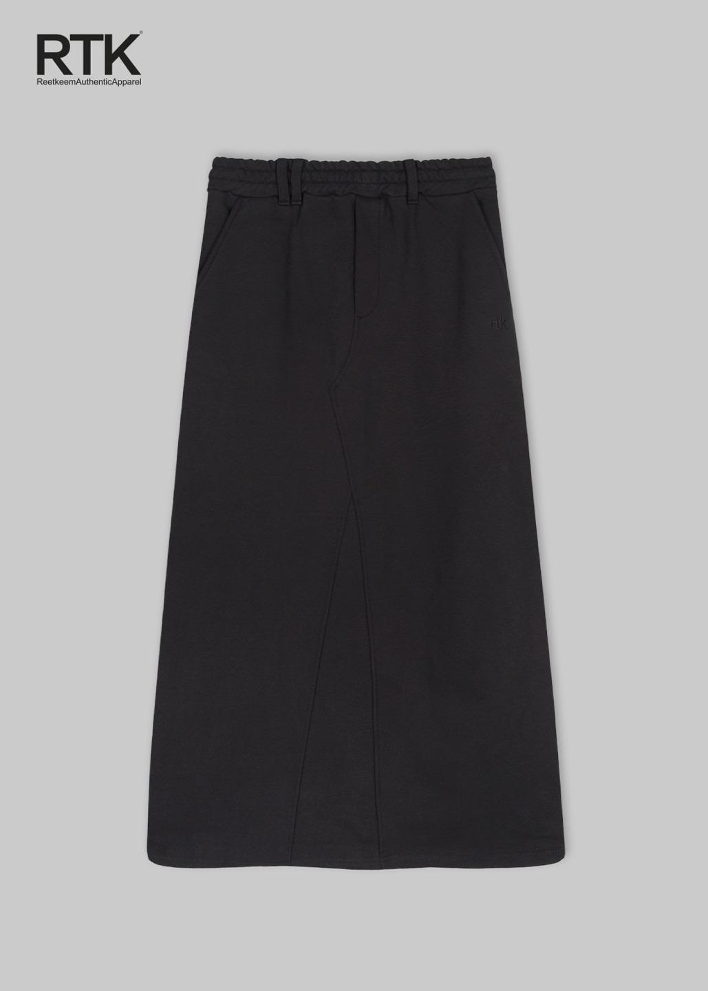 RTK. CARPENTER SWEAT SKIRT, BLACK