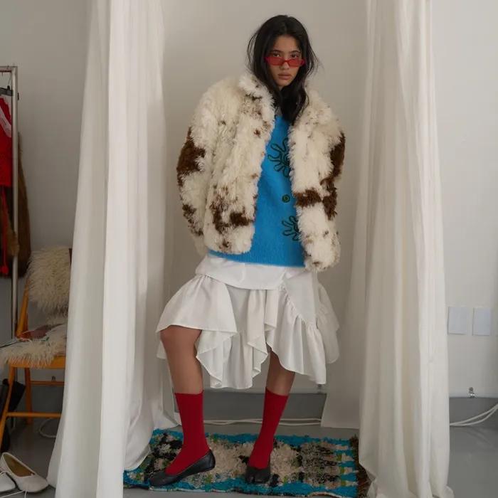 Moo-A Fur Jumper / Ivory