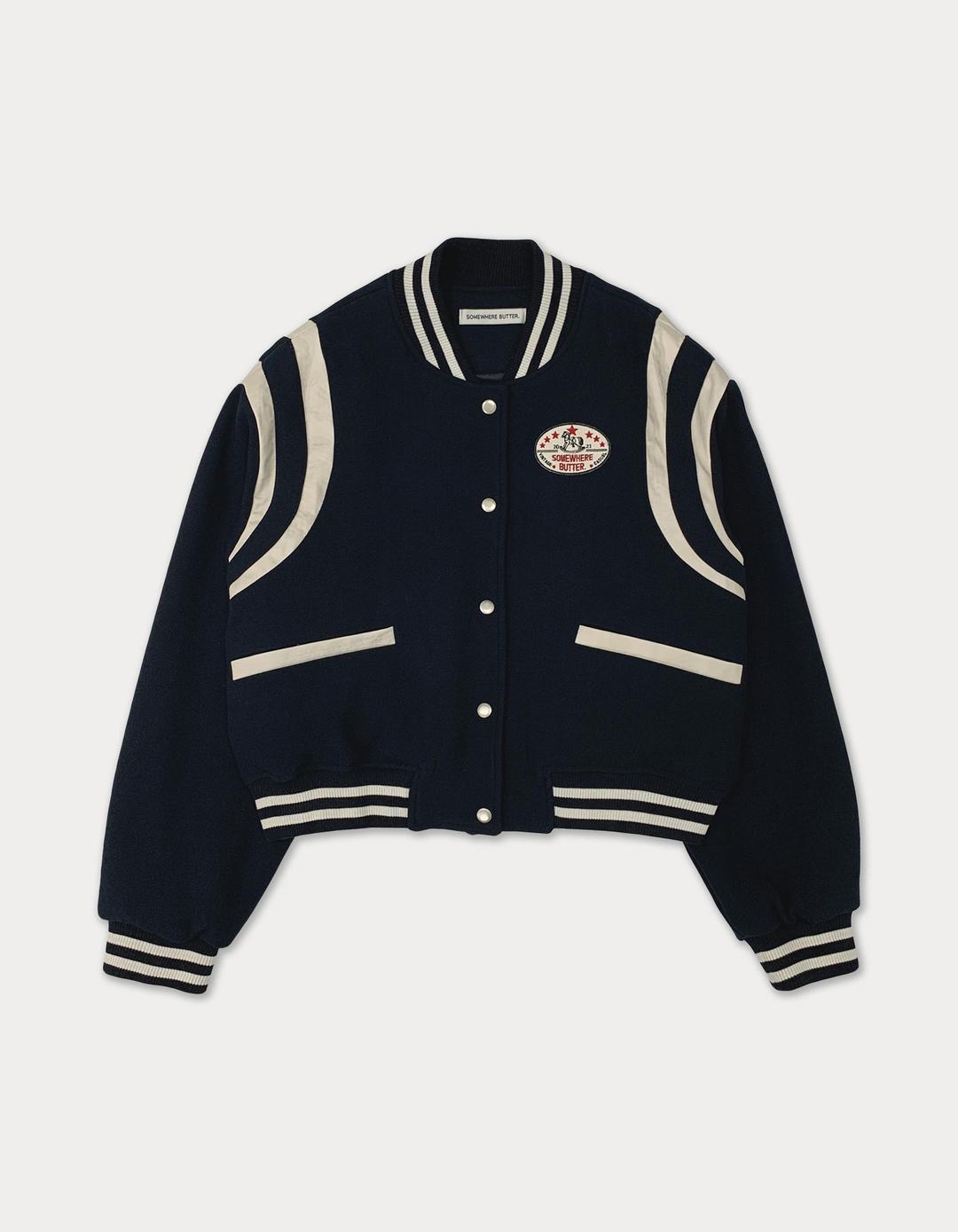 childhood varsity jacket - navy