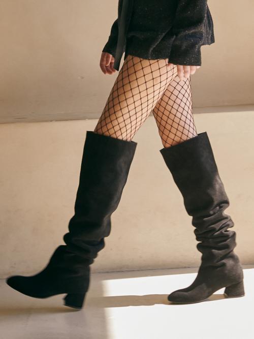 Vintage Knee-High Boots_4 Colors