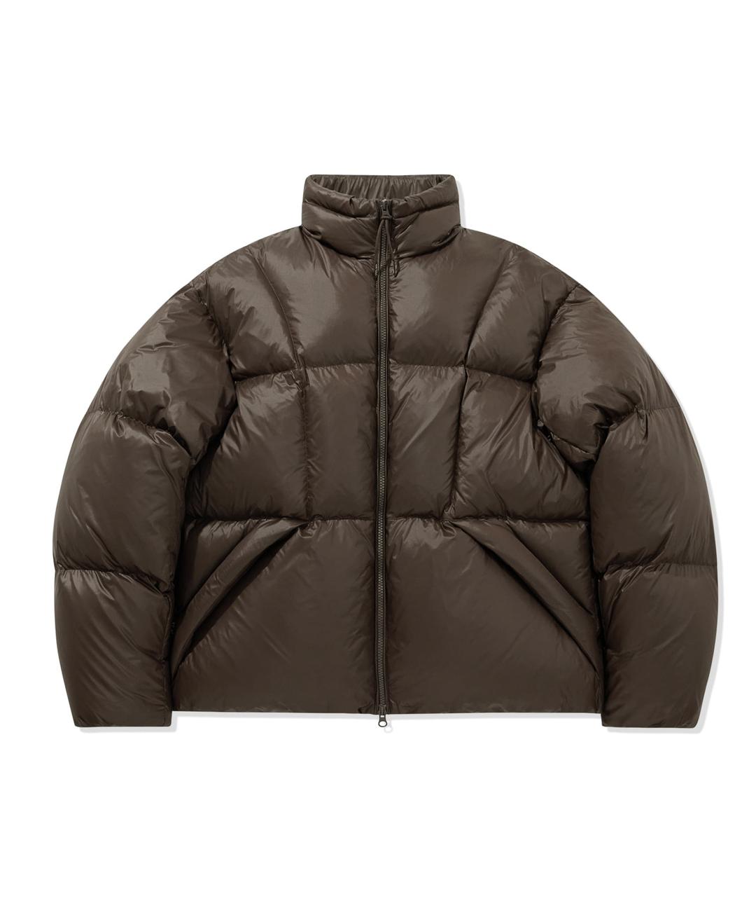 바니시 프리미엄 다운 숏푸퍼 브라운