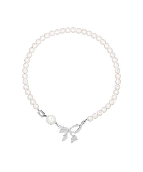 NO.437  PEARL RIBBON NECKLACE