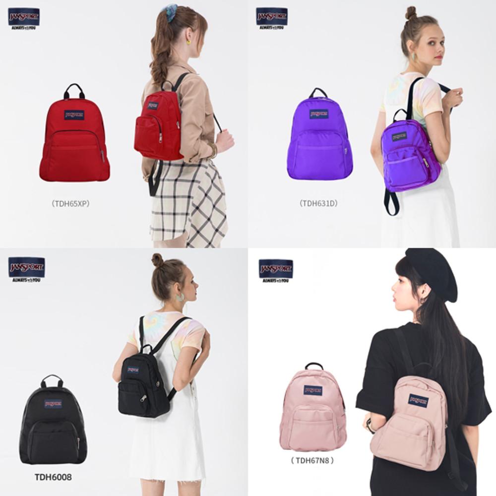 잔스포츠 하프파인트 미니백팩 송중기 가방 블랙 핑크 퍼플 남성 여성 초등 새 신학기