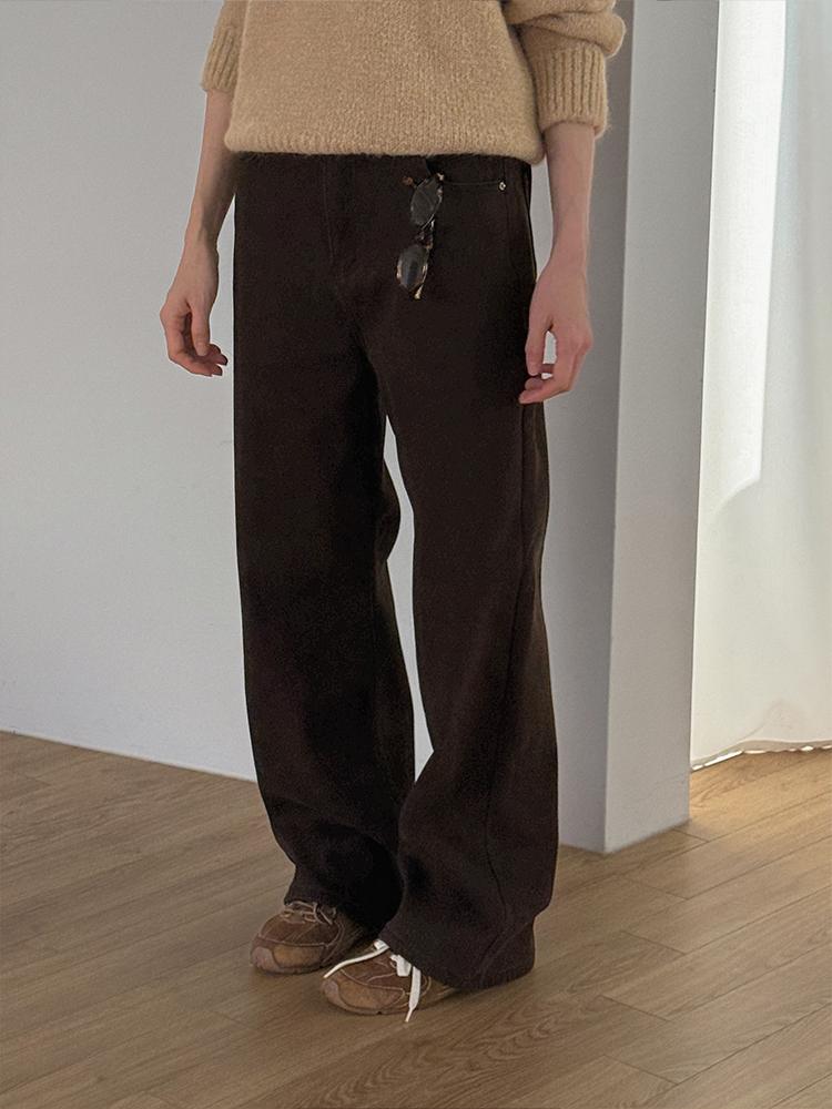 크렘므 [주문폭주]  제스 융 기모 팬츠