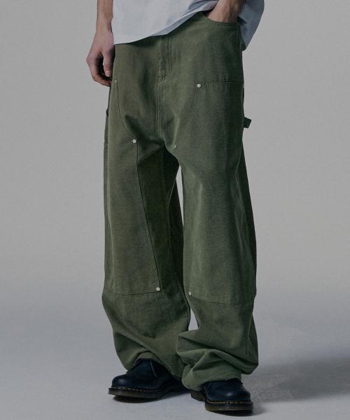 Relax Fit Carpenter Pants - Khaki