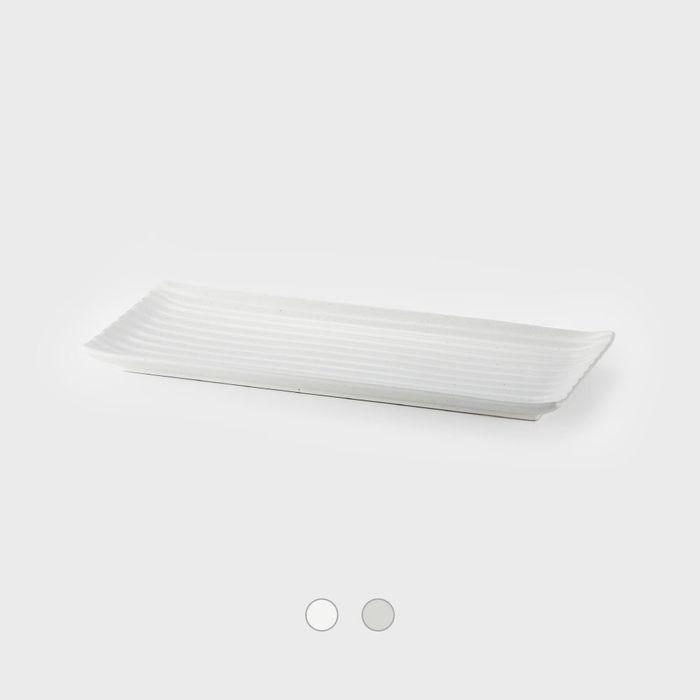 미각 색 직사각 접시 30cm