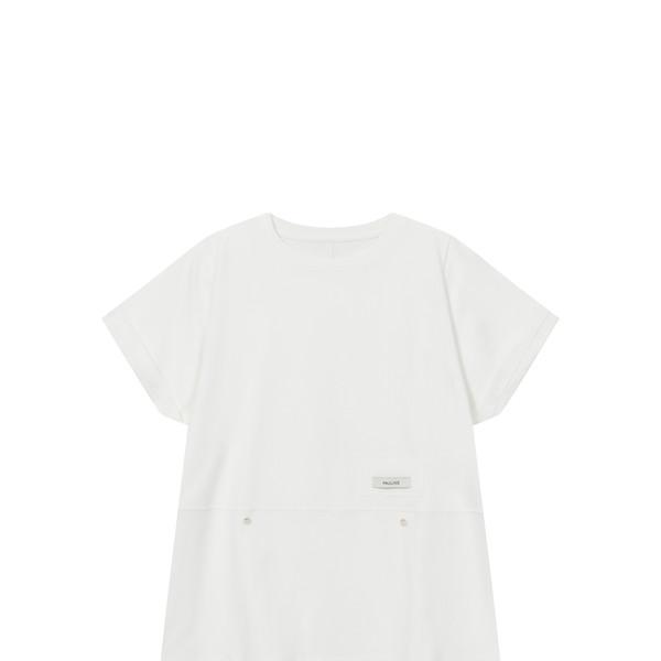 [pauline lab] 002 button roll up tee ( only  1 piece left )