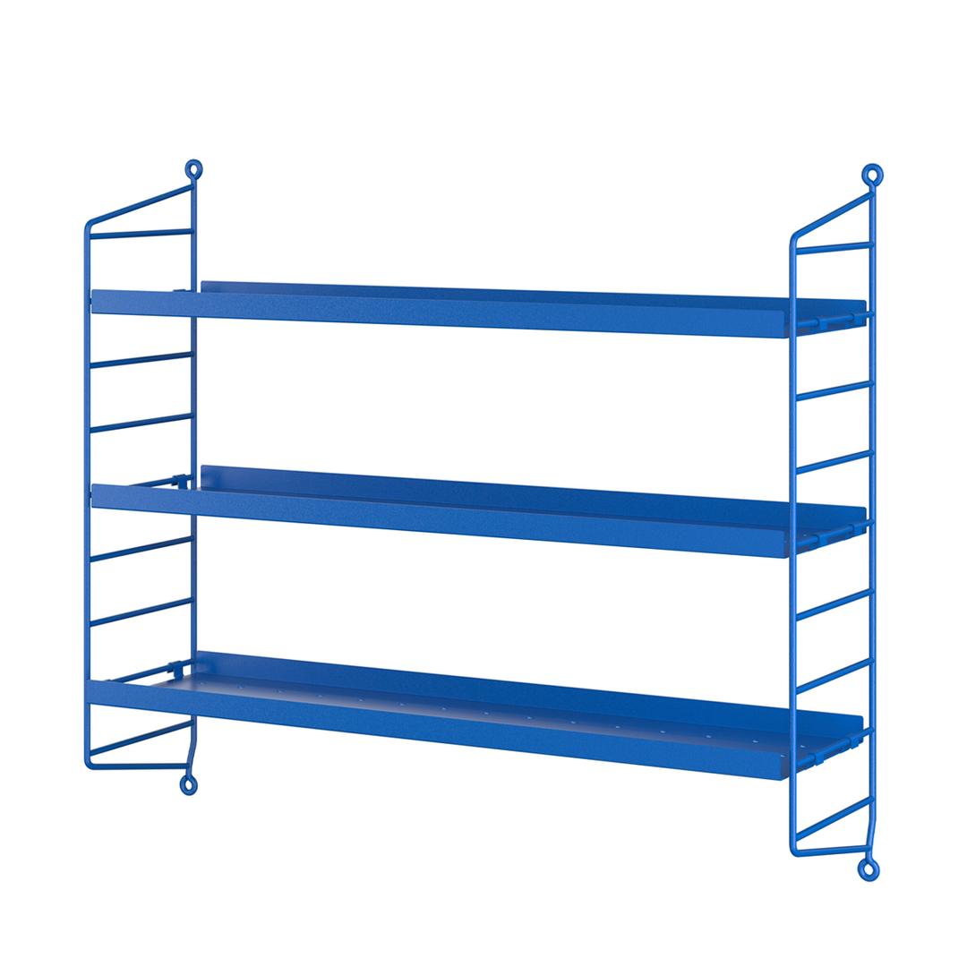 string pocket metal blue