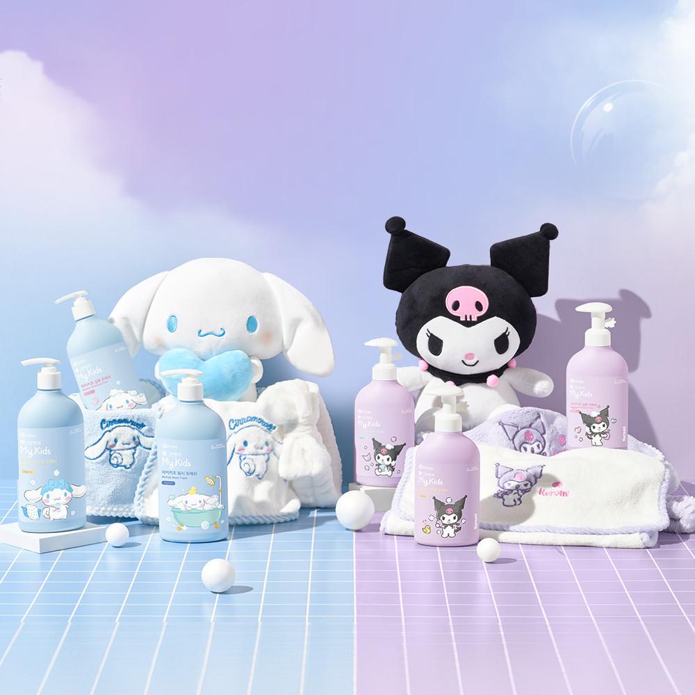 한정판 그린핑거 마이키즈 프레쉬 산리오 에디션(쿠로미,시나모롤) 로션+워시 320ml 외 모음전 / 로션,워시,샴푸,유아,키즈,어린이