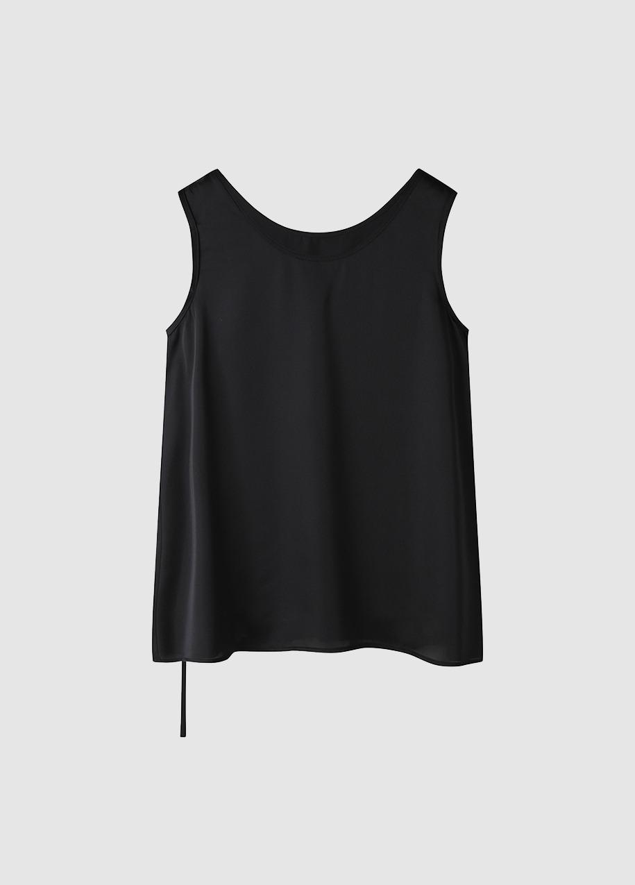 Summer satin sleeveless top