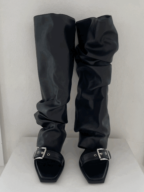 Muse two way buckle boots (워머 탈부착 가능)