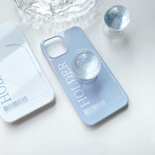 ✨글리터 아크릴톡 스마트톡 유광 레터링 심플 폰케이스