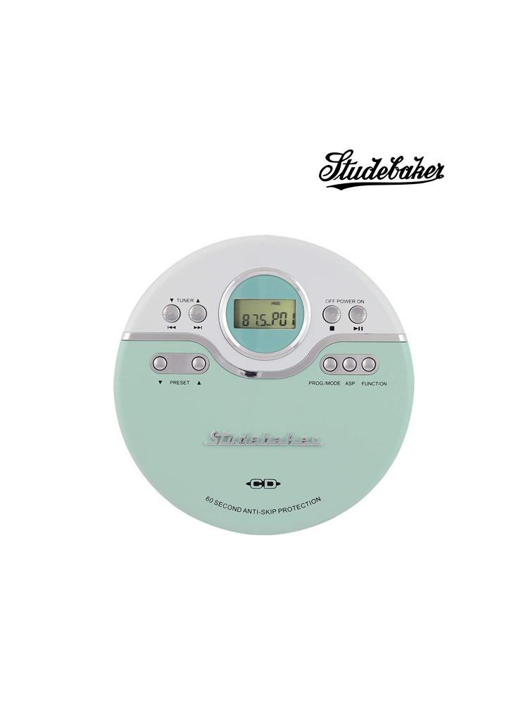 Studebaker SB3703PB 레트로 휴대용 CD플레이어