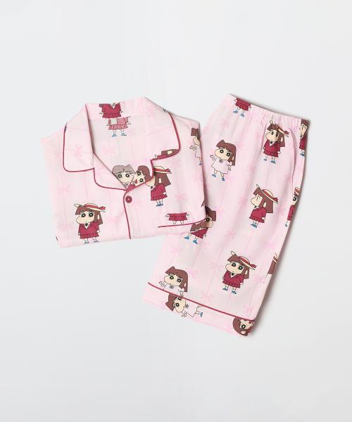 [짱구] 꿀잠 자는 짱구 반팔 파자마(PINK)_SPPPG25U02