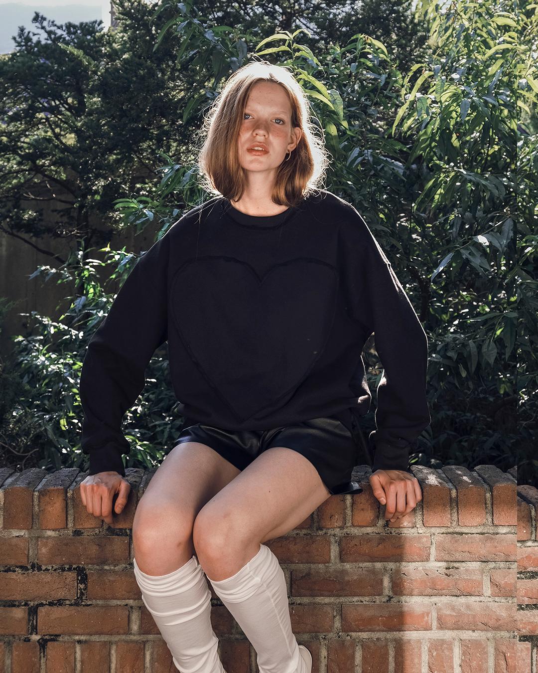 Love Point Oversize Sweater Shirt