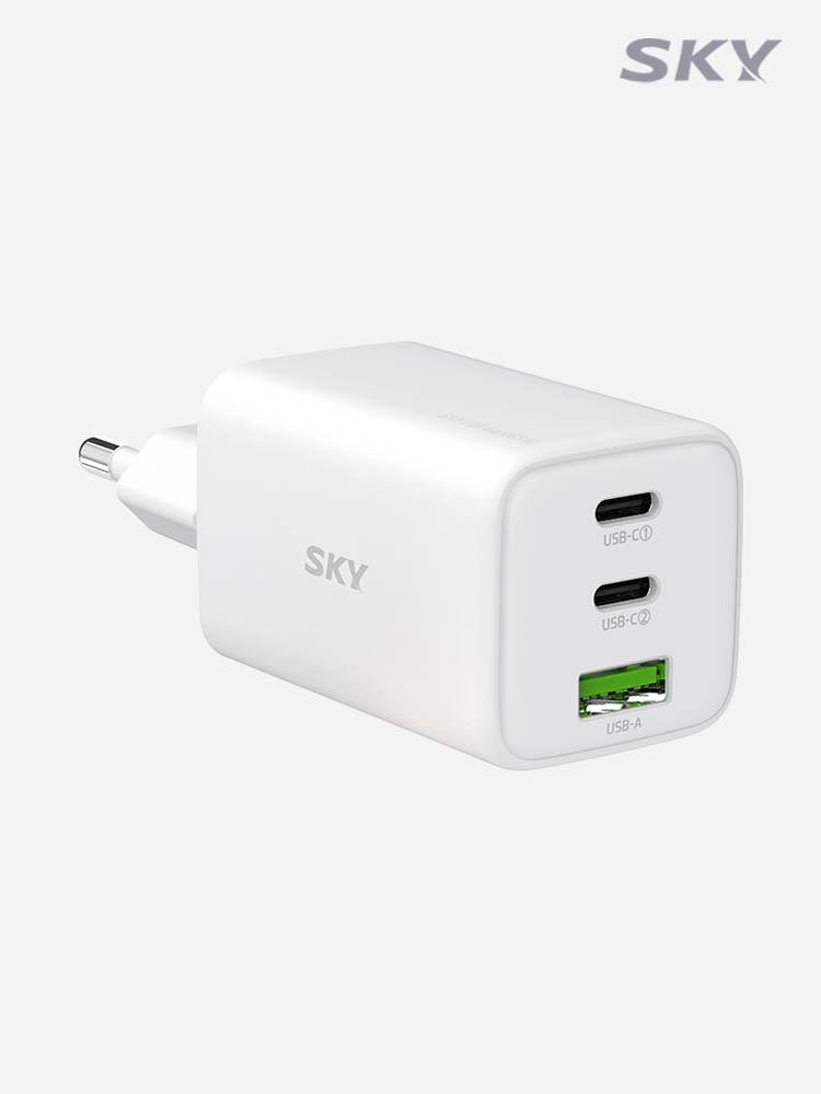 스카이 필 GaN 65W PD PPS 미니 3세대 3포트 멀티 초고속 충전기