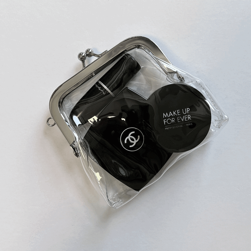 [키링 증정💕] 투명 똑딱이 미니 파우치 동전 카드지갑