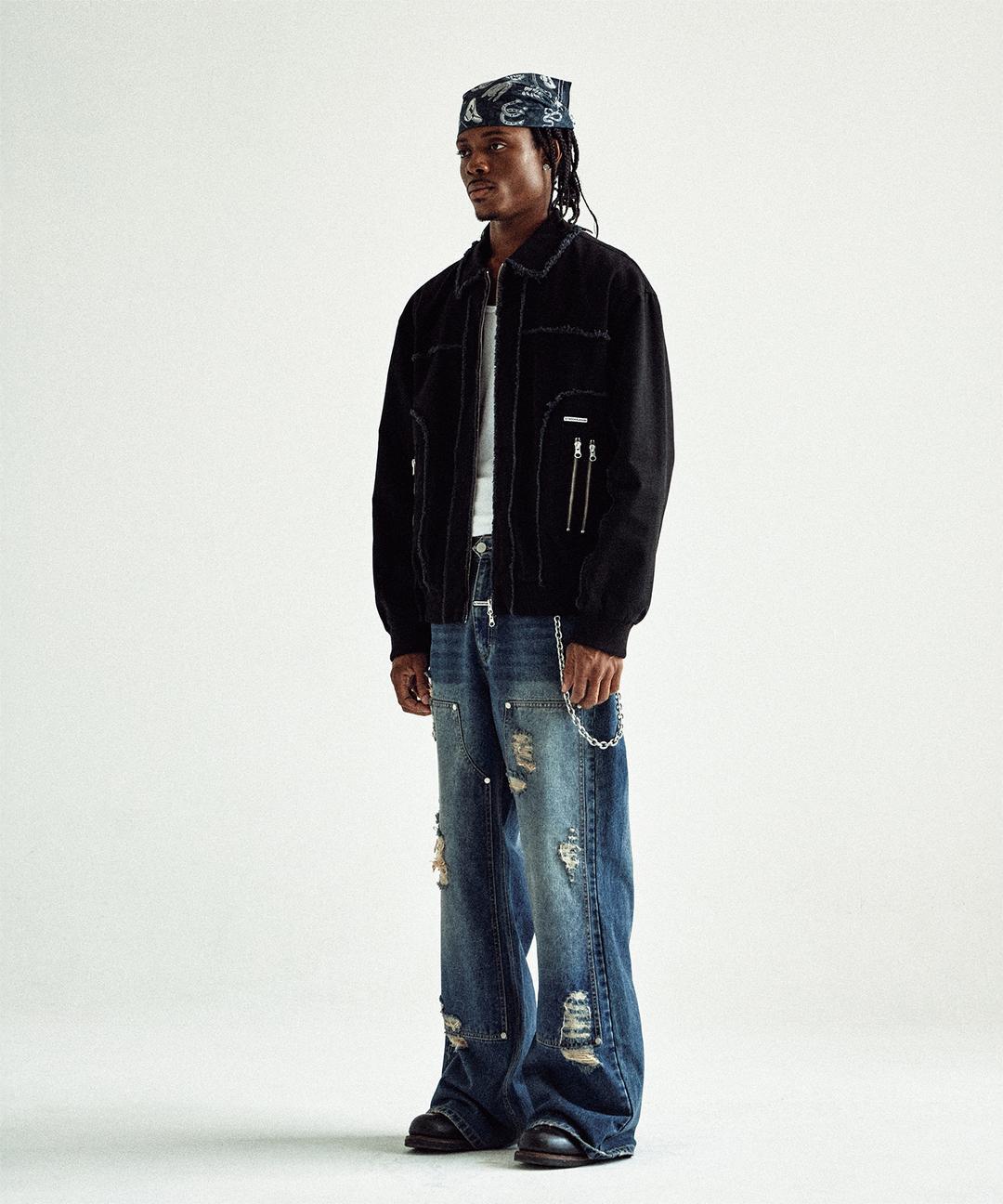 BOMBER WORK JACKET BLACK