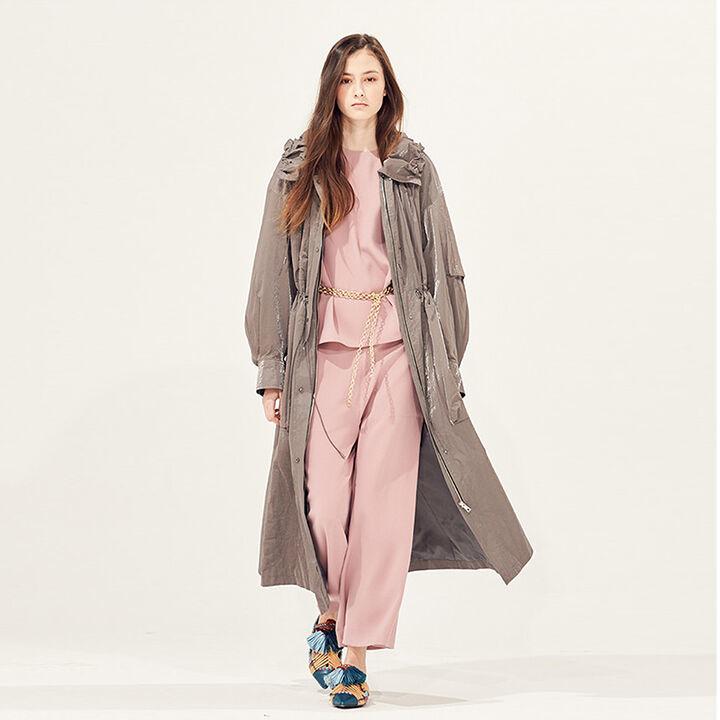 오프 론치 레인 코트_Grey Beige