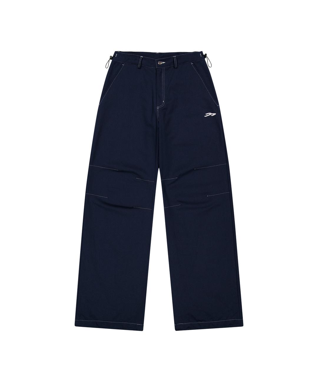 주영X탄산 코튼 와이드 스타 스터드 팬츠 네이비