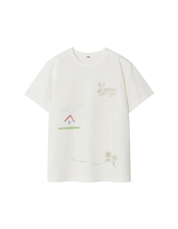 rang pa rang pa) [A POCO X RPRP] ORGANIC COTTON PRINT TOP (HOME) 2차 재입고