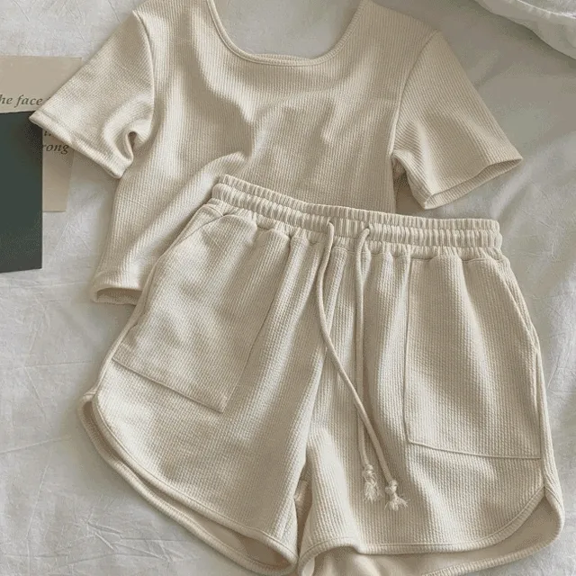 타임세일//앙코-크롭셋트/크롭세트/트레이닝세트/코디세트