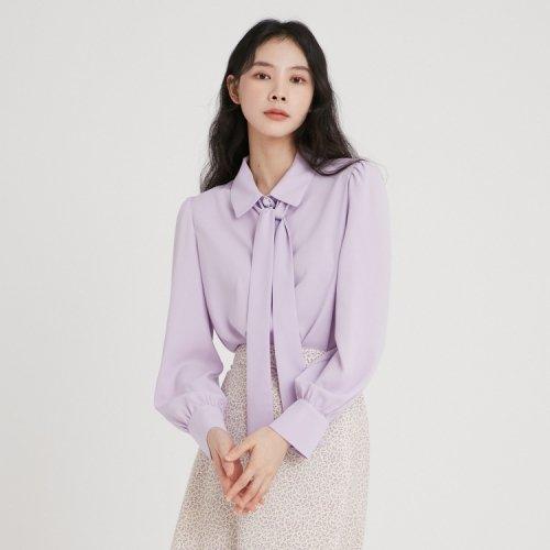 리본타이 어깨셔링 블라우스 AN1WB267
